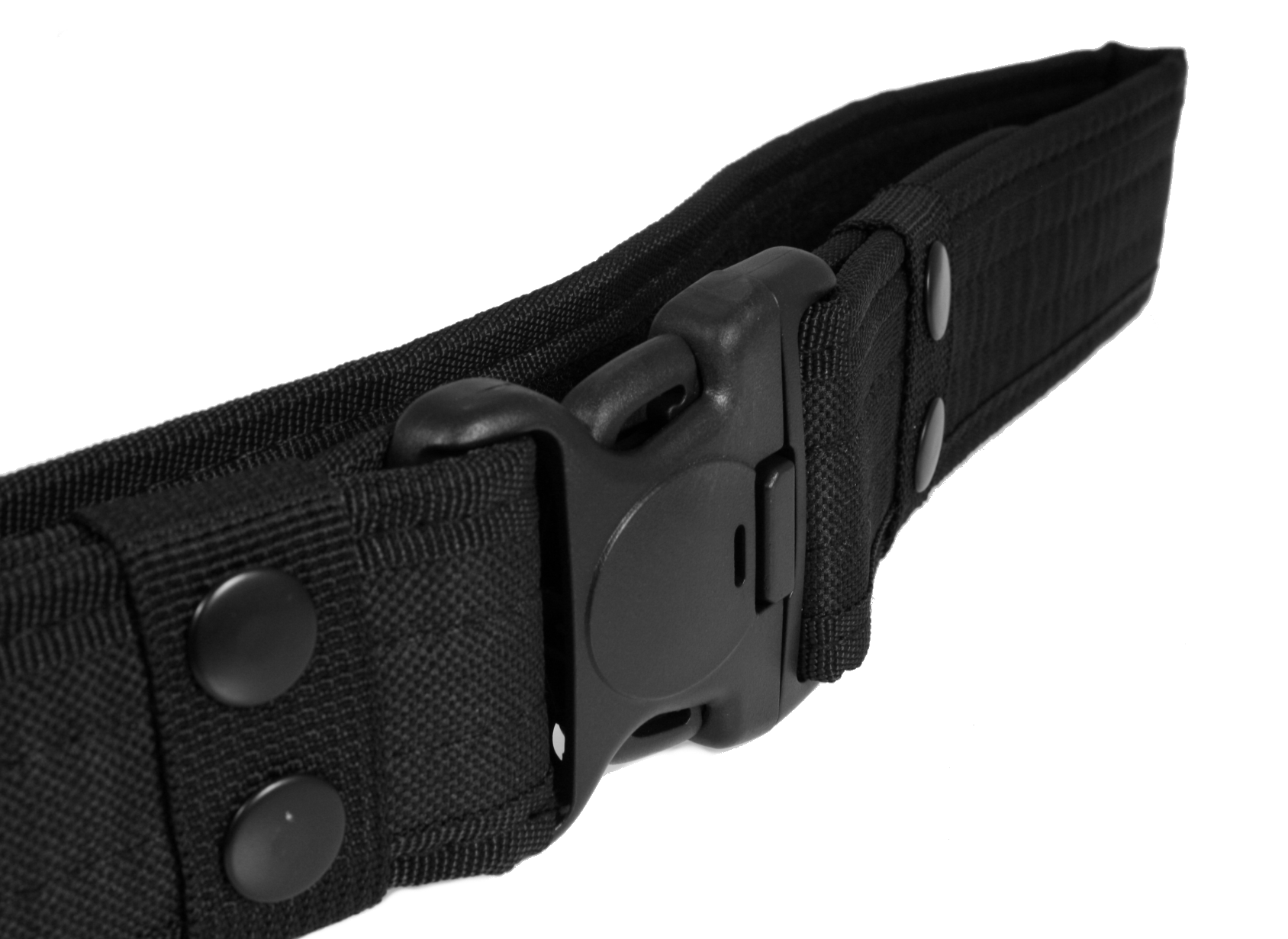 Close up of the buckle and hardware