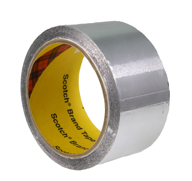3M 425 Aluminium Foil Tape, 50mm roll, 3/4 view