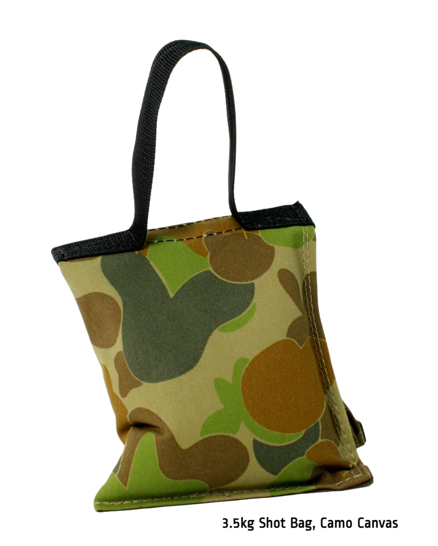 4kg Shot Bag, light green camo canvas (Austrialian Army)