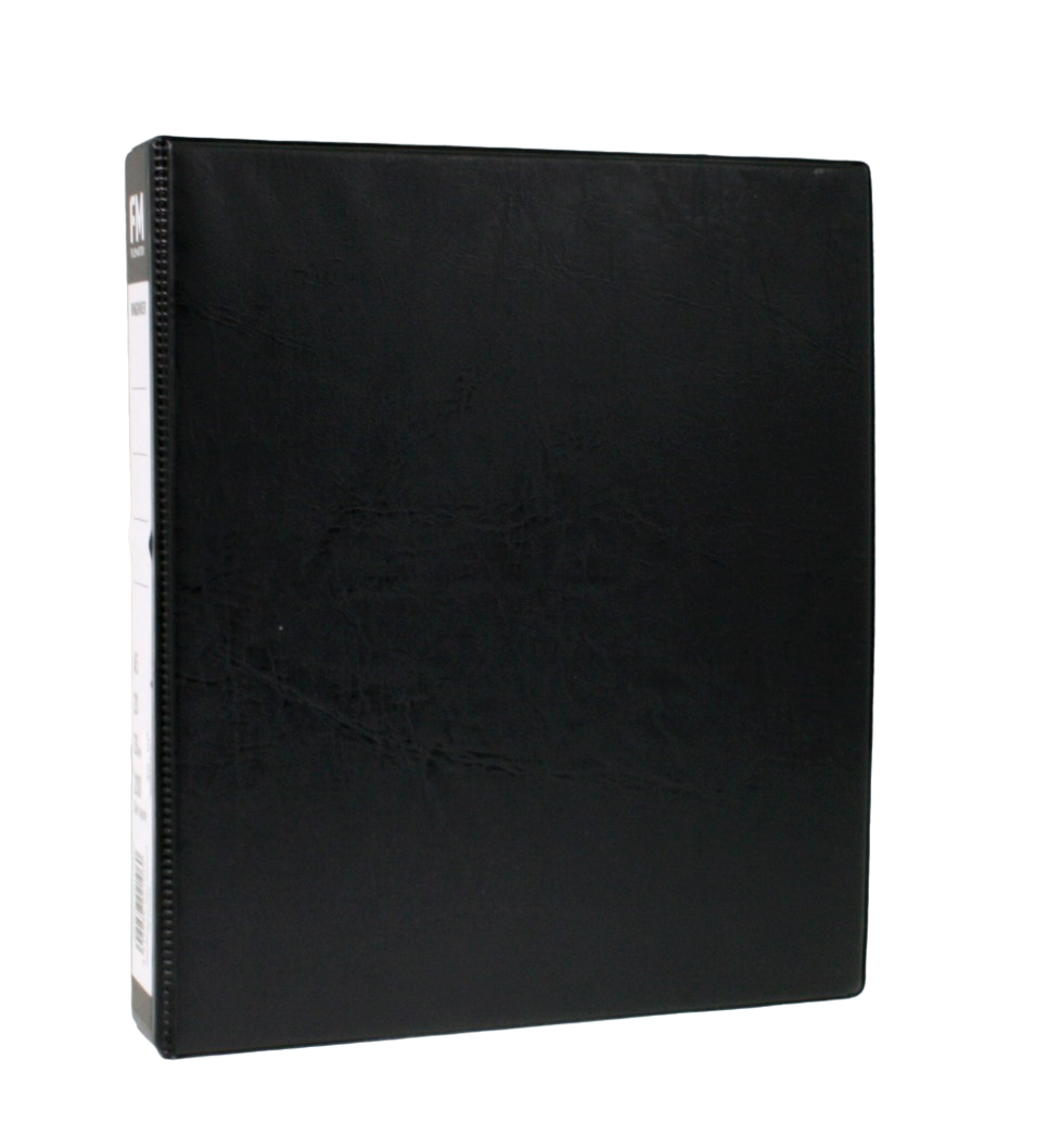 Front of the folder, closed