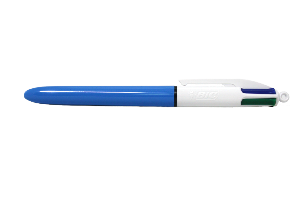 Bic 4 colour pen, side view