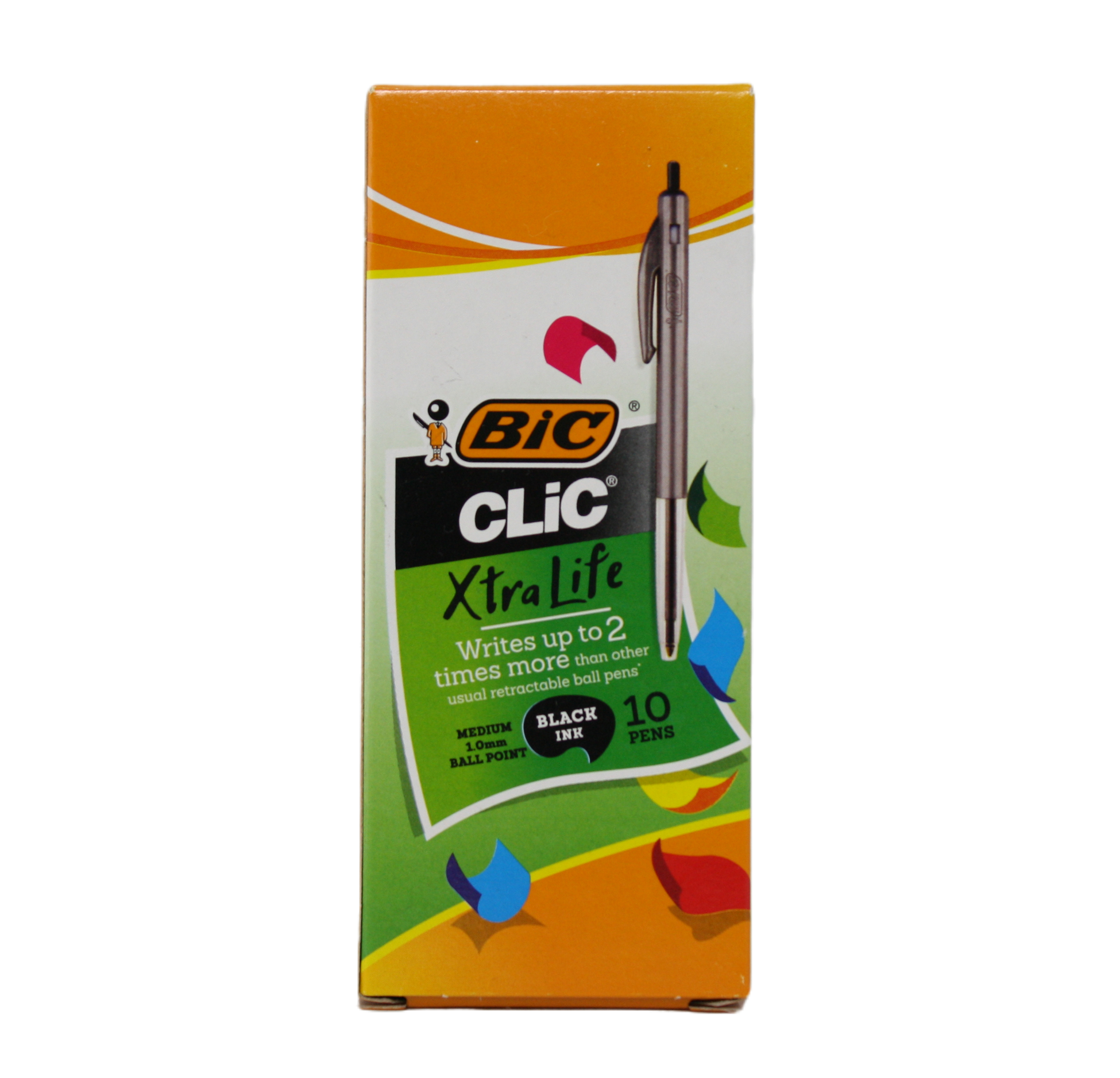 Bic Ball Point pens, black, box of 10