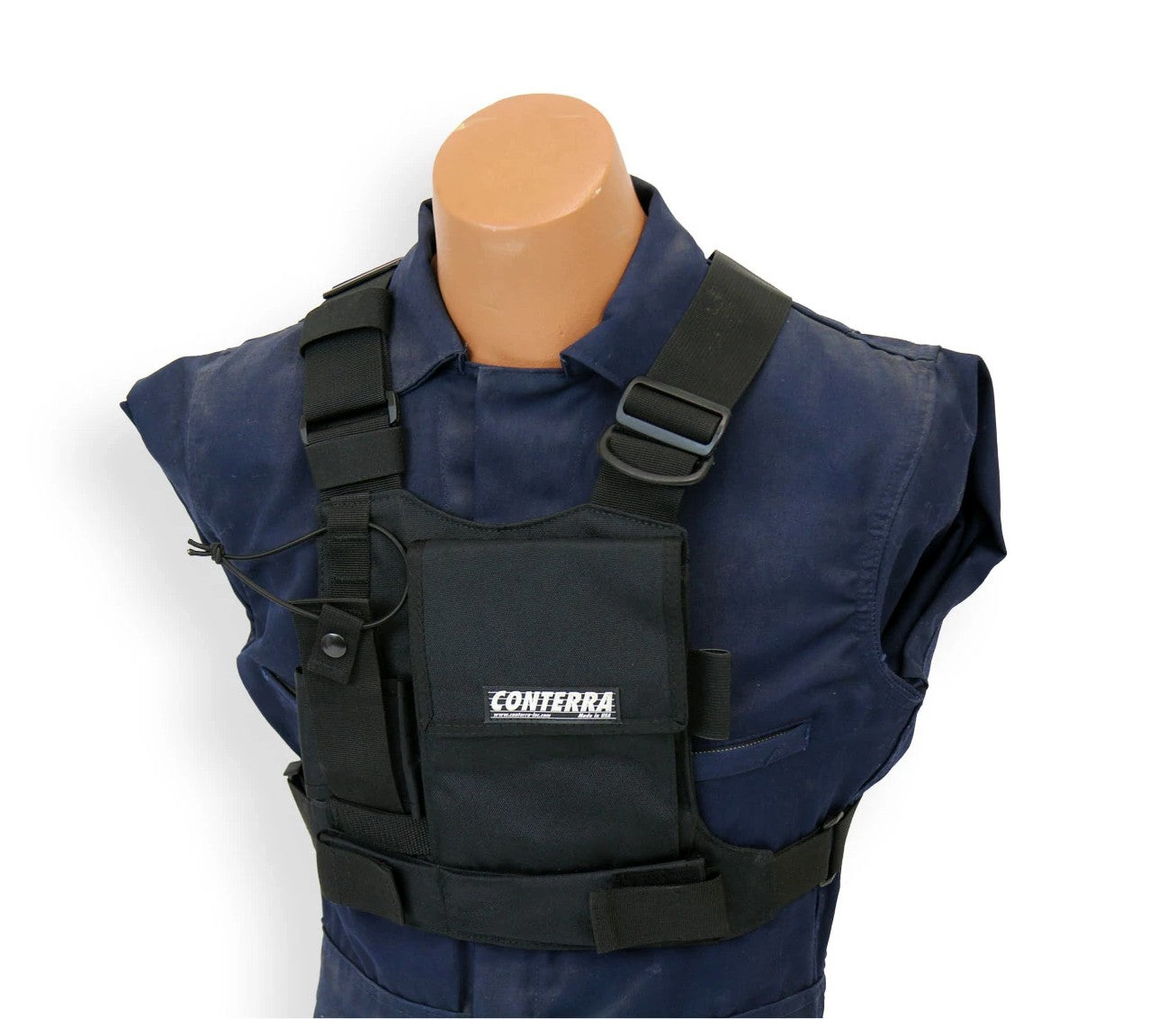 Conterra Tool Chest Radio Chest Harness on a mannequin