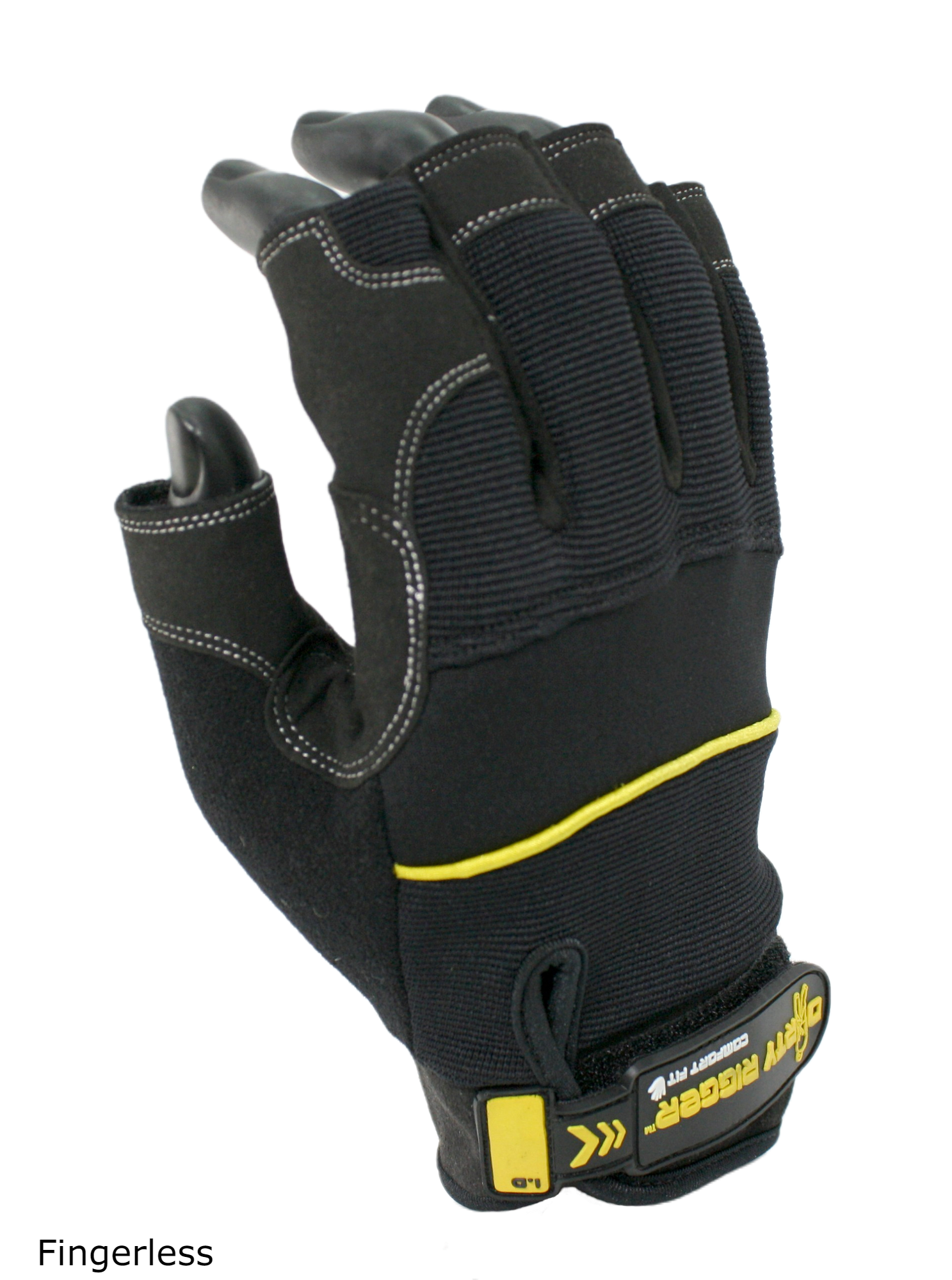 Fingerless, back view