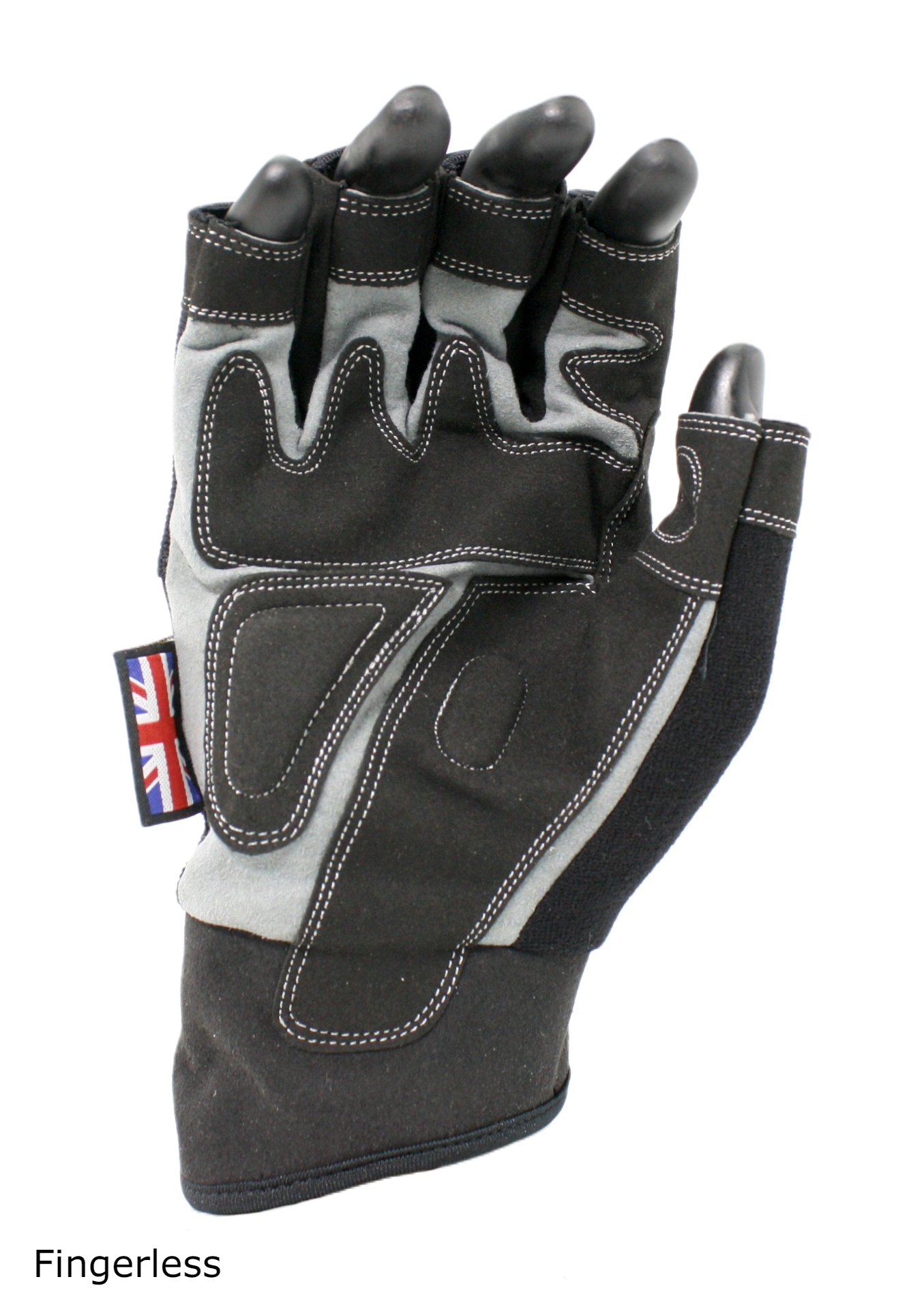 Fingerless, palm view