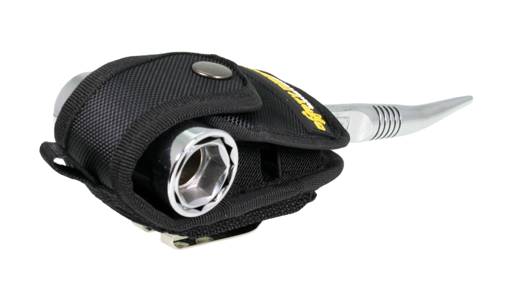 Podger in holster, top closed