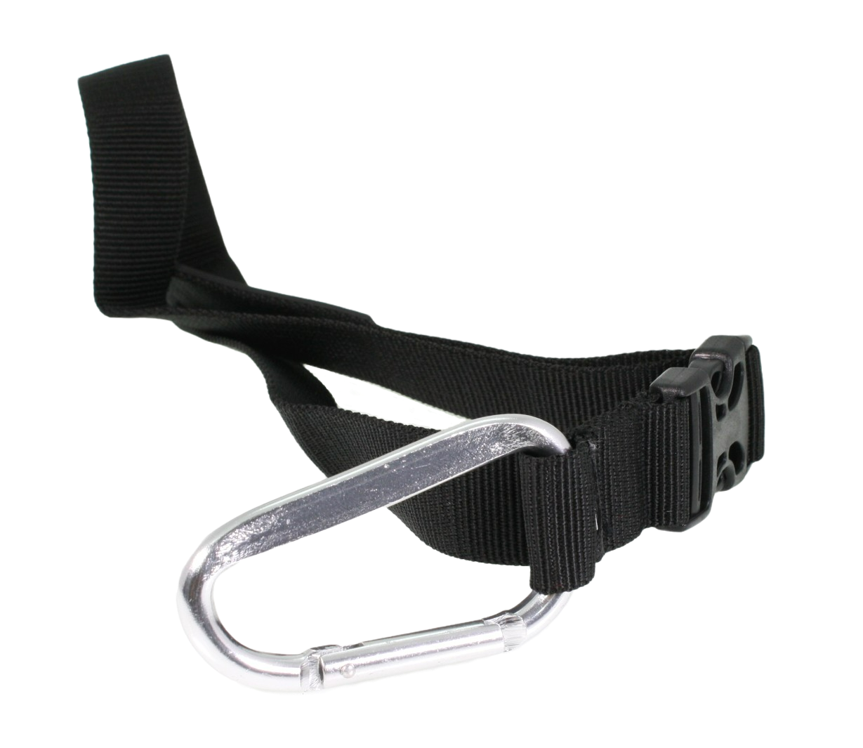 Close up of the carabiner