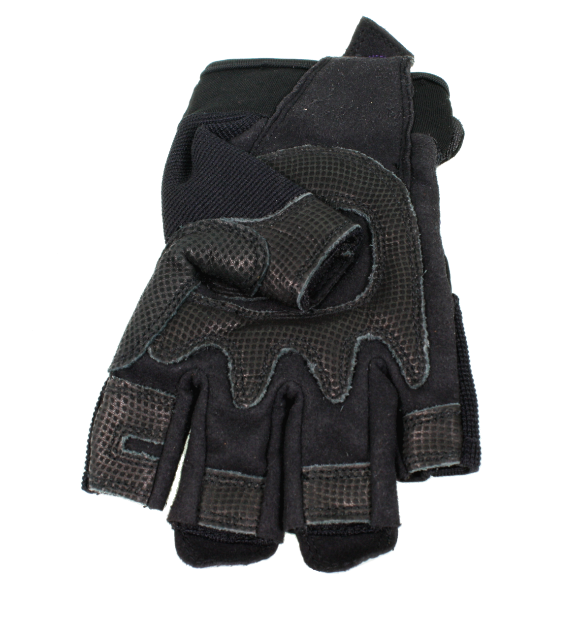 Fingerless, underside of 1 glove