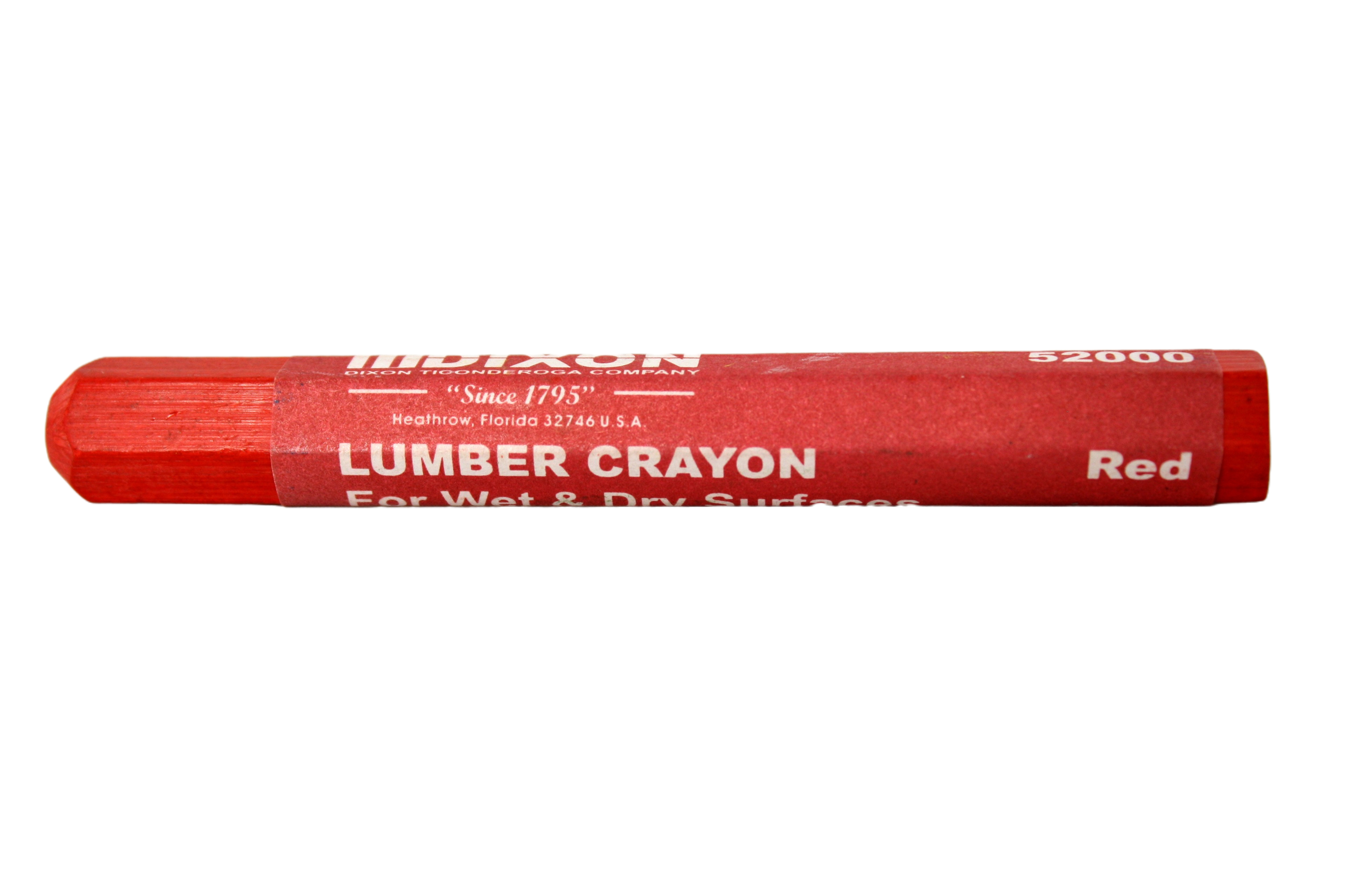 Dixon Lumber Crayon, Red