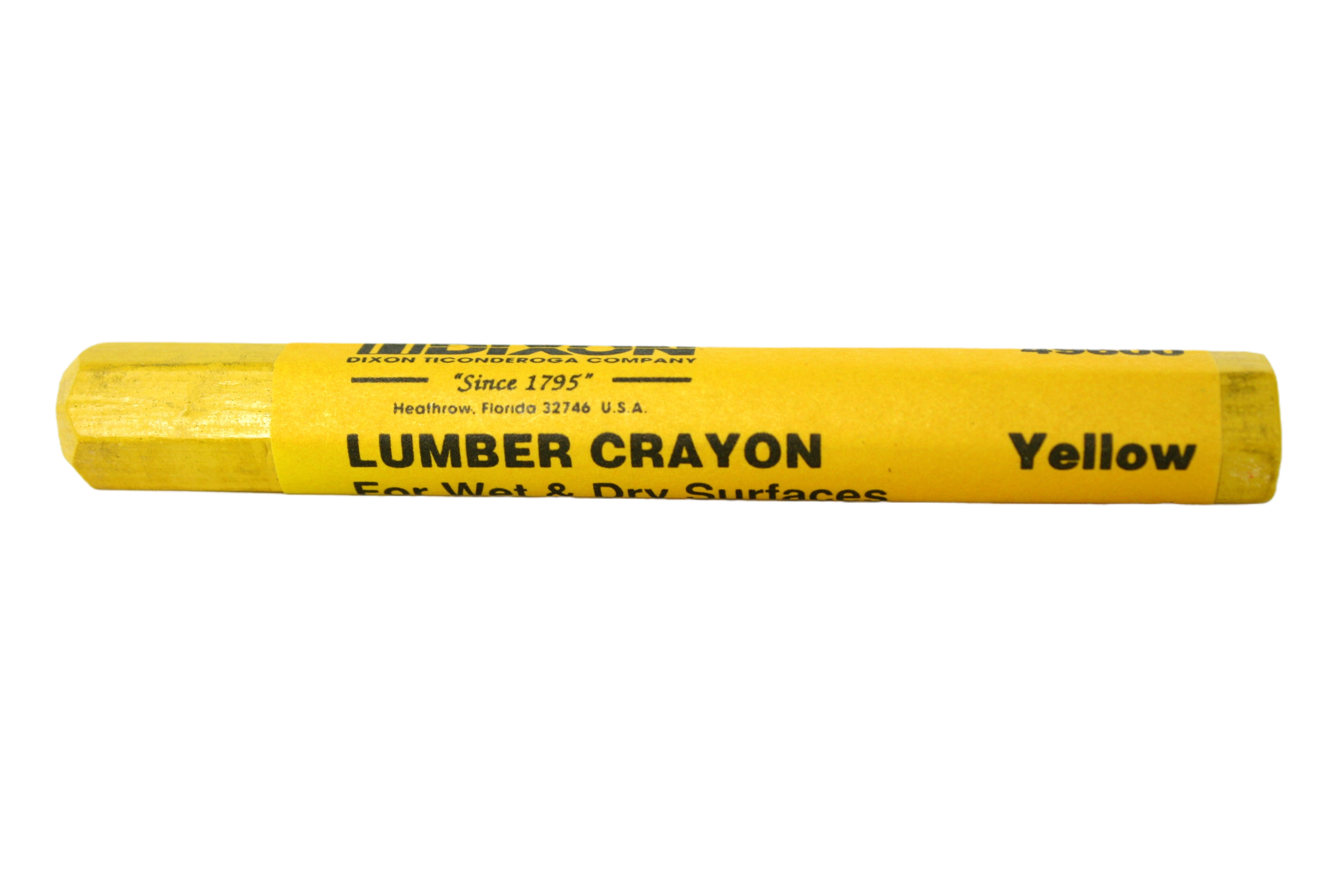 Dixon Lumber Crayon, Yellow