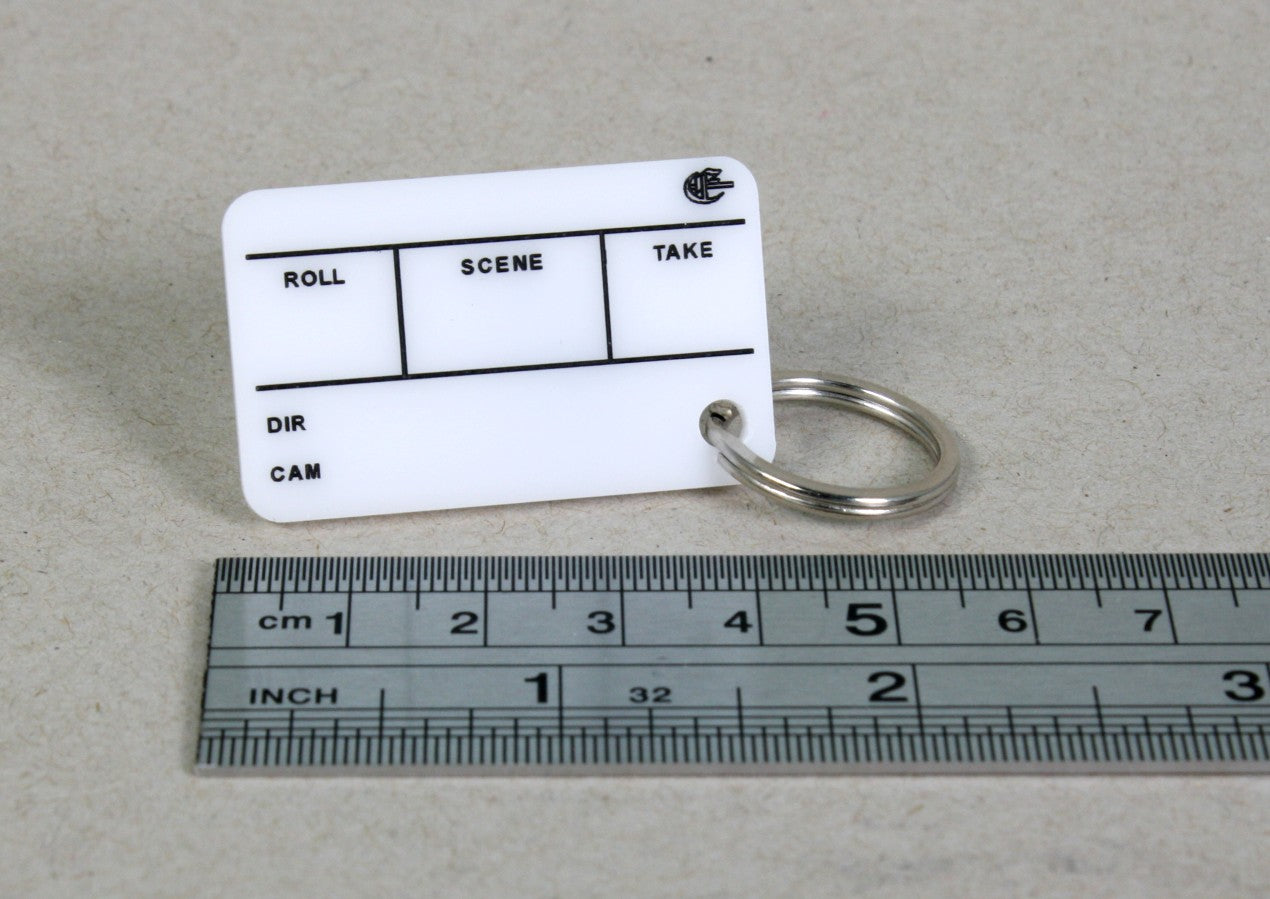 Keychain, next to a ruler
