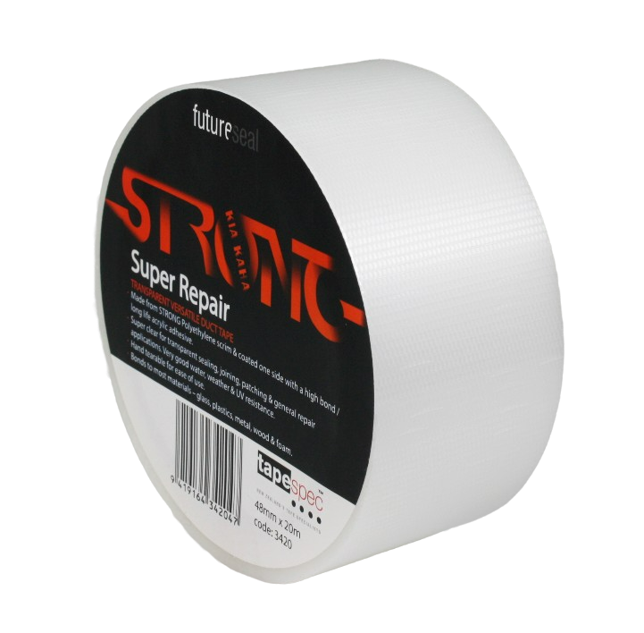 A side view of the super repair tape