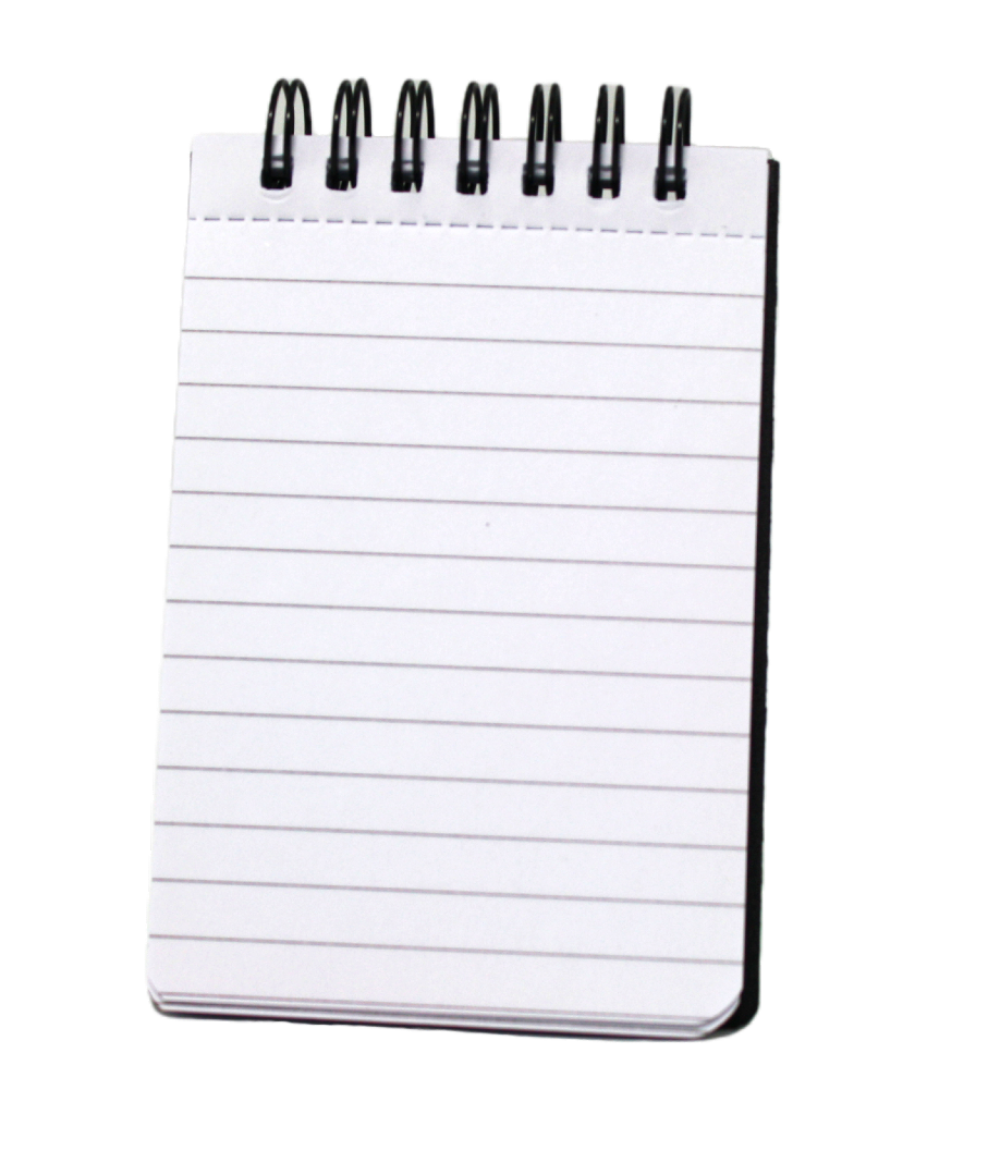 Inside pages, showing ruled lines