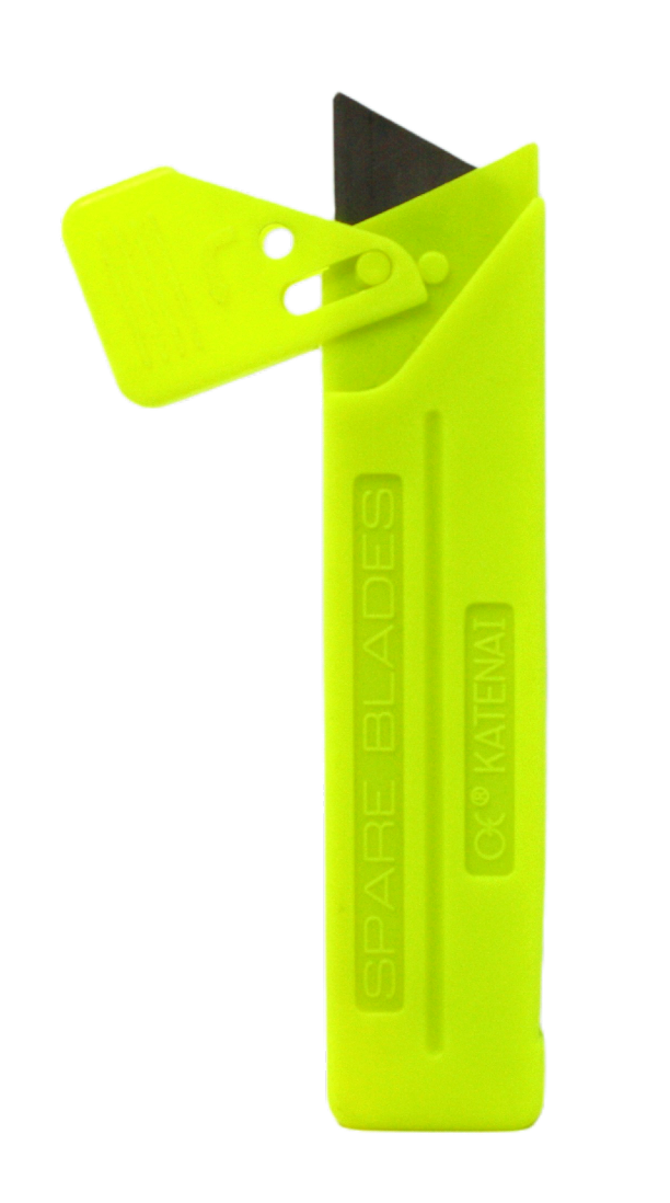 A 10 pack of blades, with the lid open