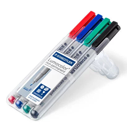 Staedtler Lumocolor non-permanent, fine tip, 4 pack