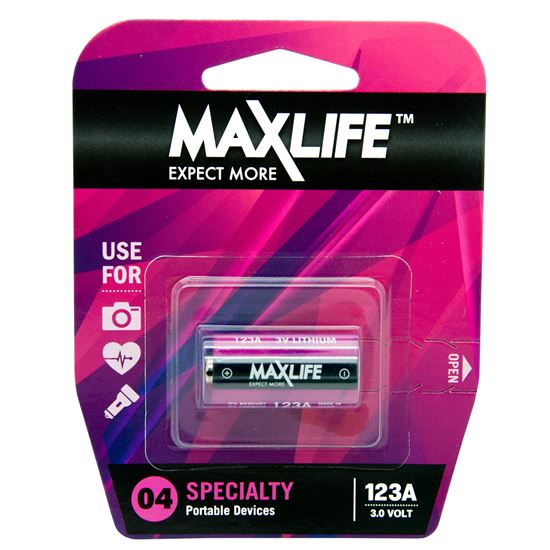 MaxLife 123A Battery