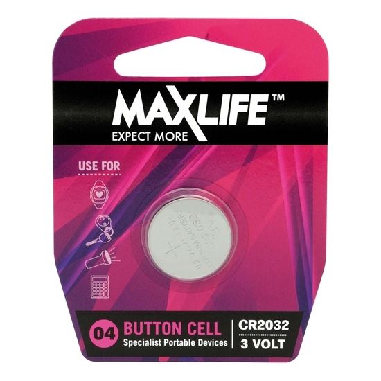 MaxLife CR2032 Lithium button cell battery