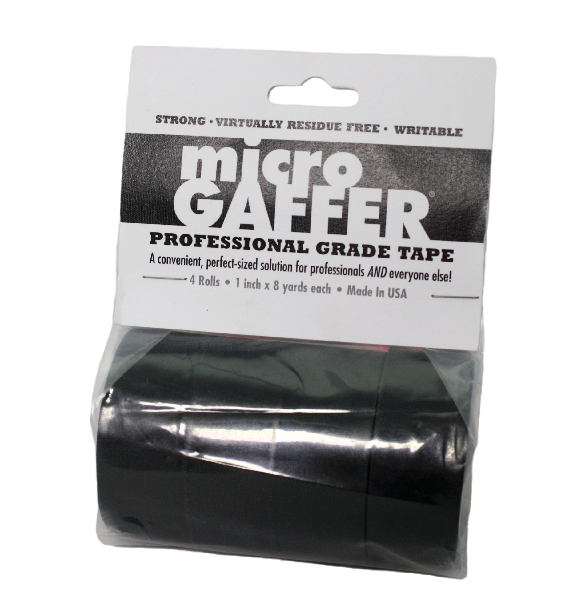Micro Gaffer 4 Pack in black