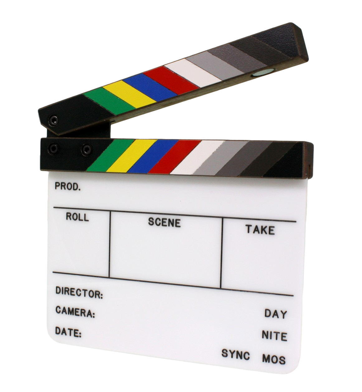 Front, clappers open