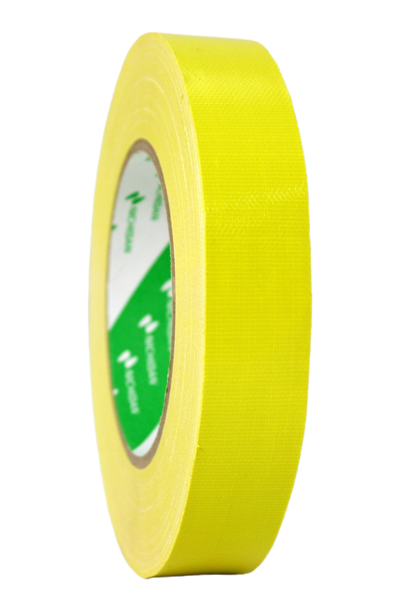 Nichiban 1" Gaffer Tape, Yellow, side view