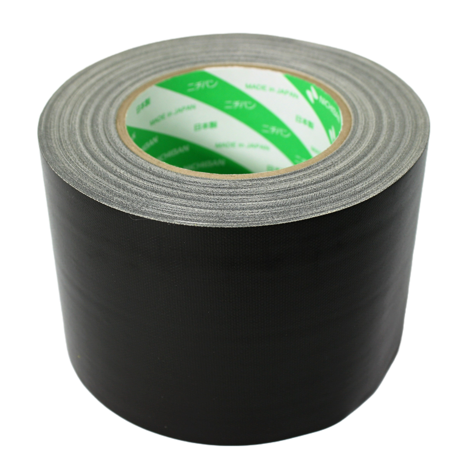 Nichiban 4" Gaffer Tape, black, side view