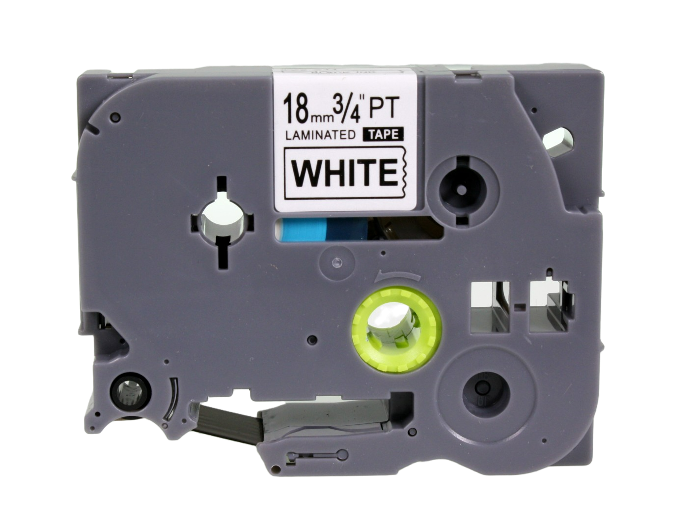 An 18mm black text on white casette