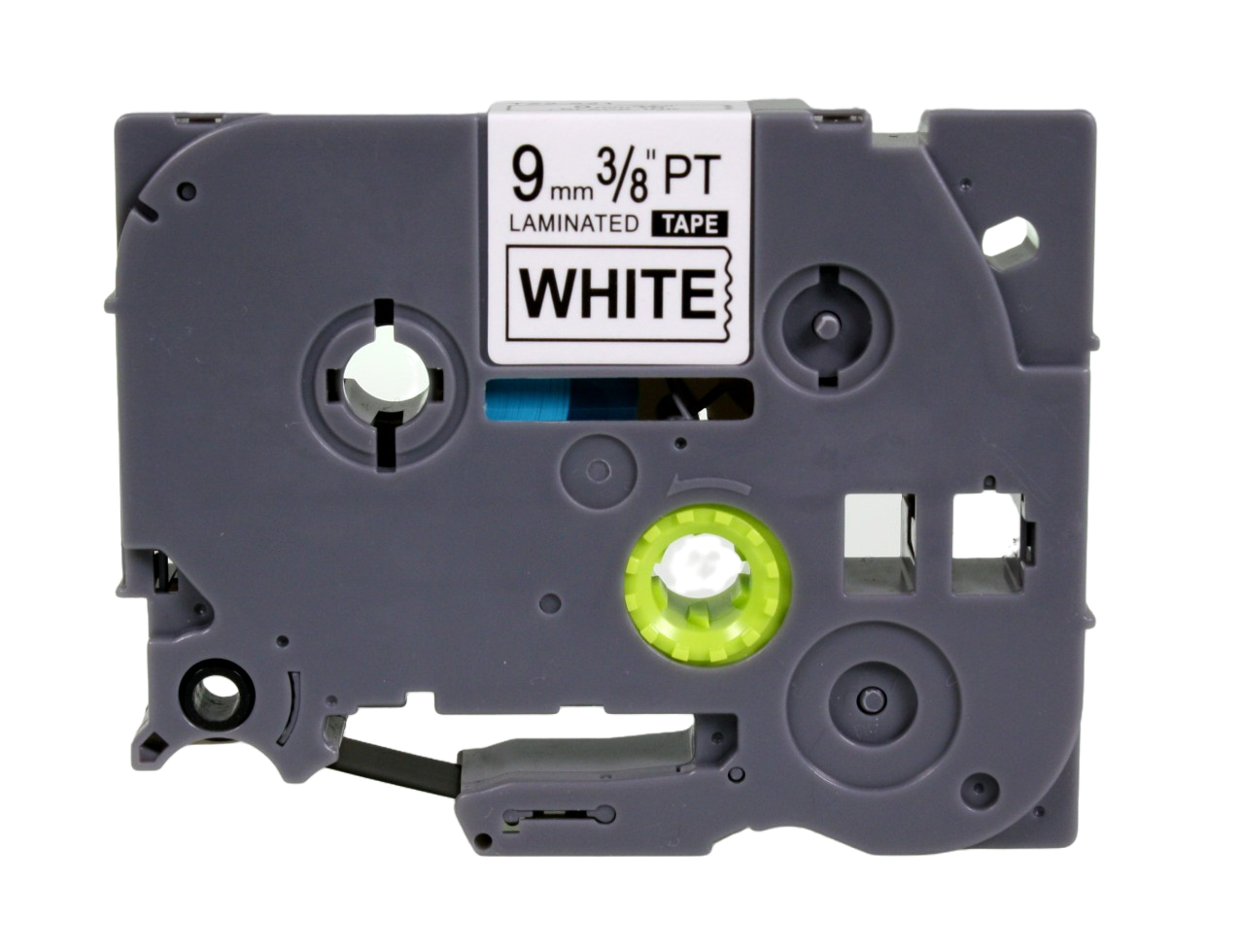A 9mm black text on white casette
