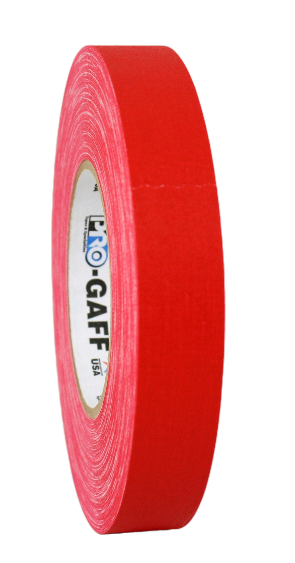 Pro Gaff 1" Red, 50m roll, side view