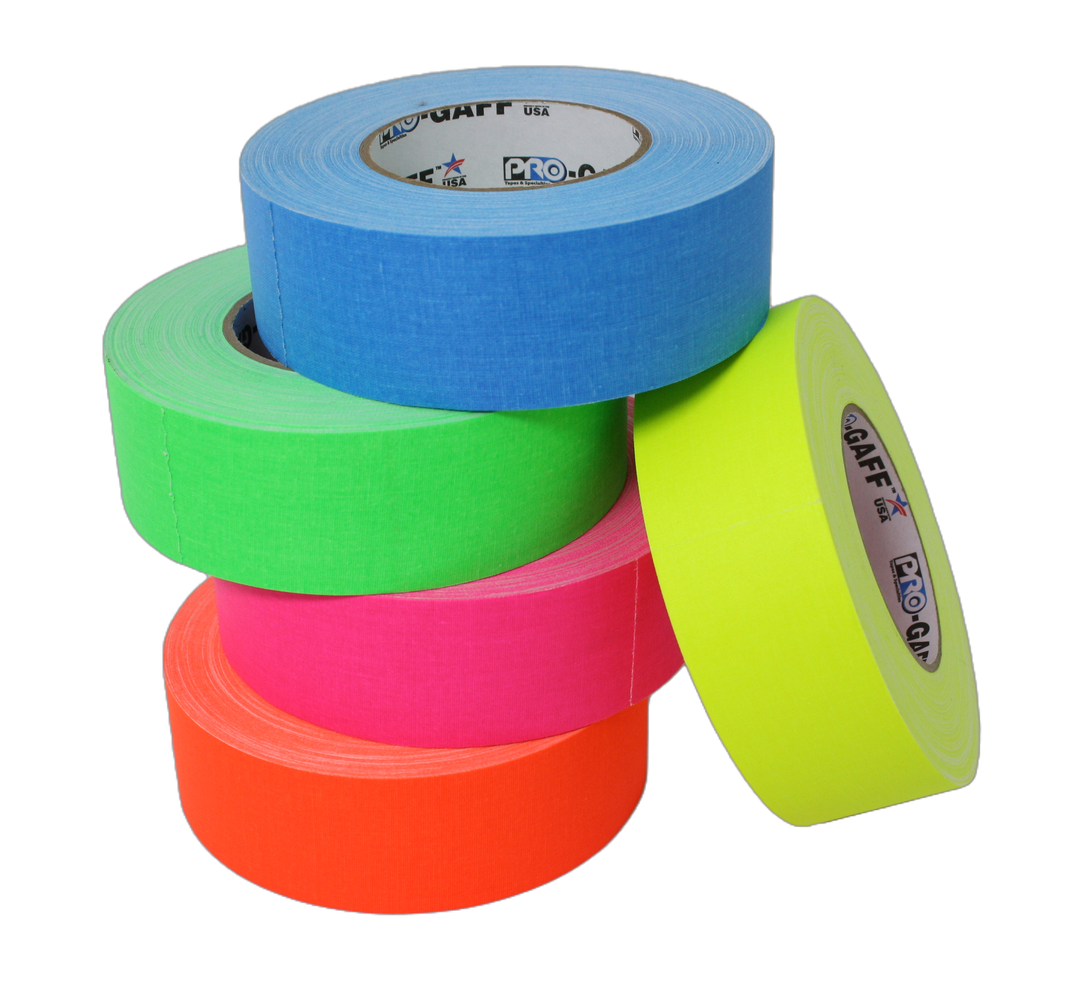 A stack of 2" 45m rolls