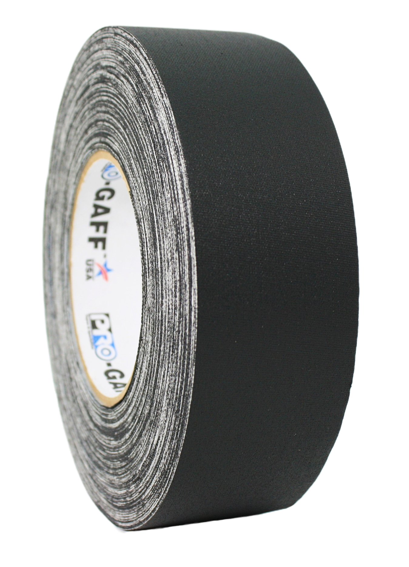 Pro Gaff 2" 50m roll, black, side view