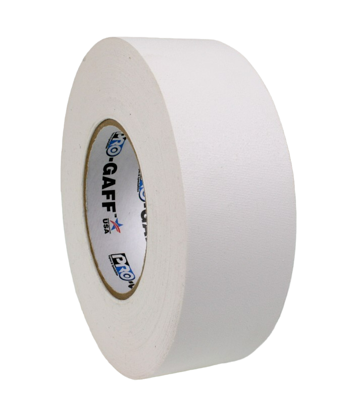 Pro Gaff 2" 50m roll, white, side view