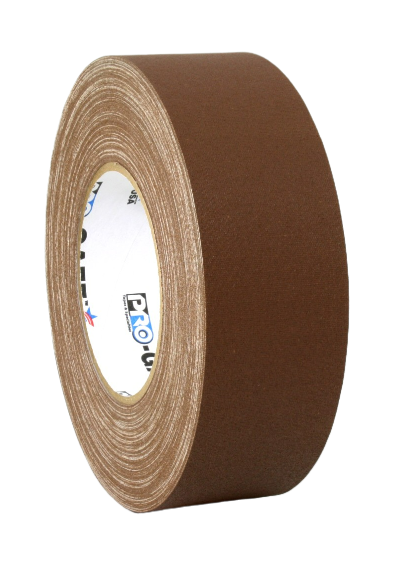 Pro Gaff 2" 50m roll, brown, side view