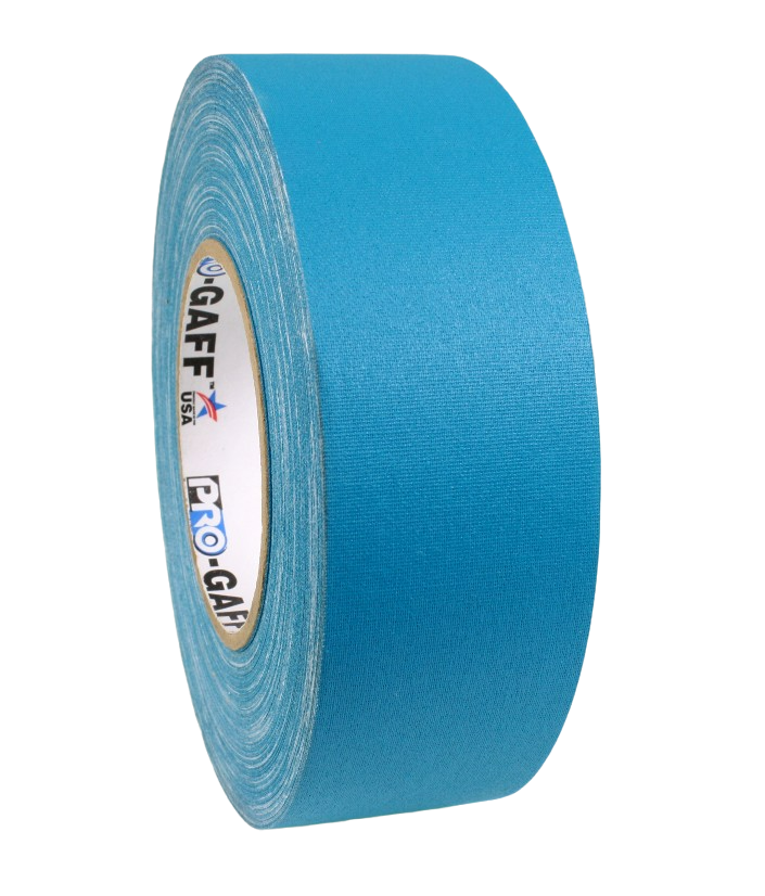 2" roll, turquoise, side view