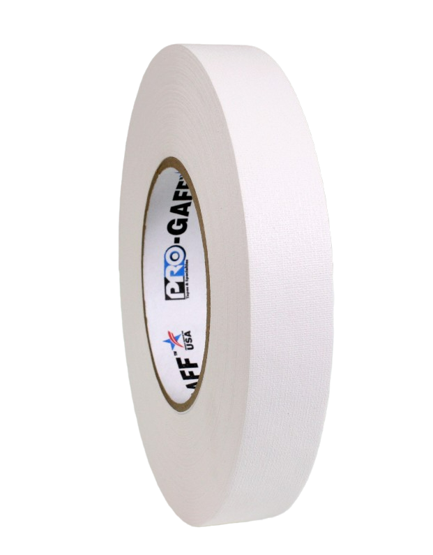 Pro Gaff 1" White, 50m roll, side view