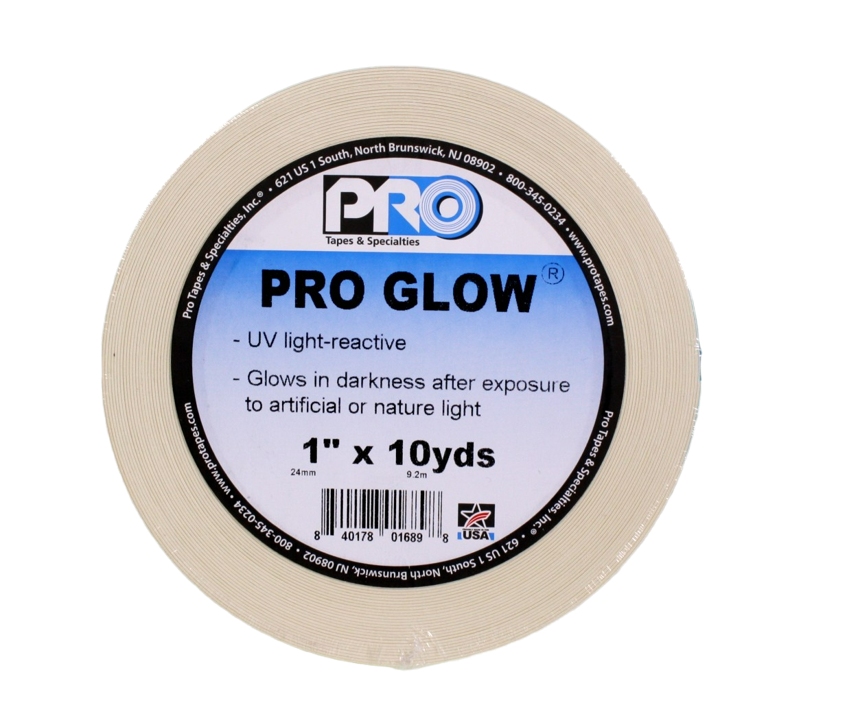 Front, showing the label