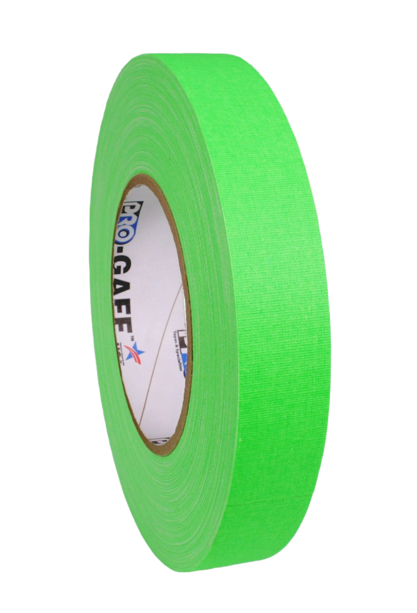 Pro Gaff 1", fluro green, 45m roll