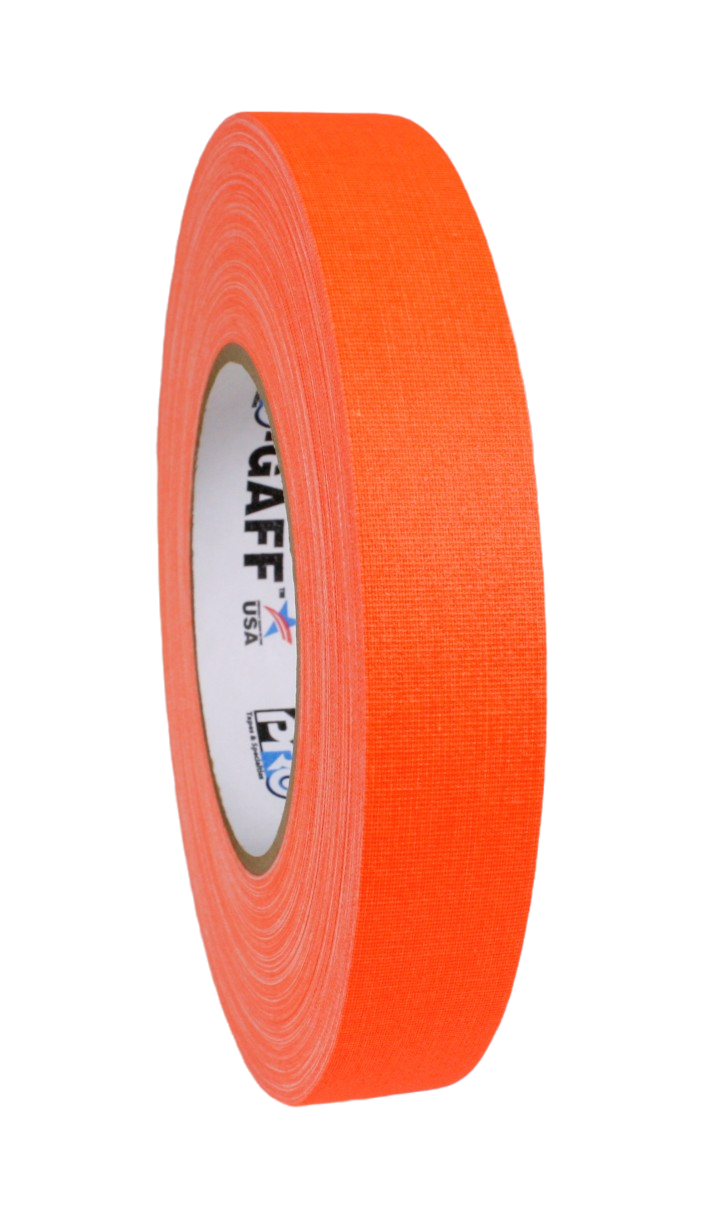 Pro Gaff 1", fluro orange, 45m roll