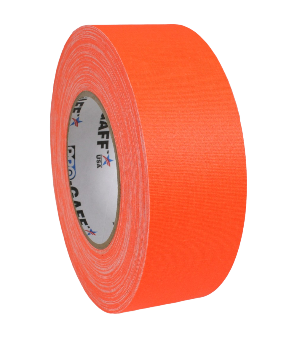 Pro Gaff 2", fluro orange, 45m roll
