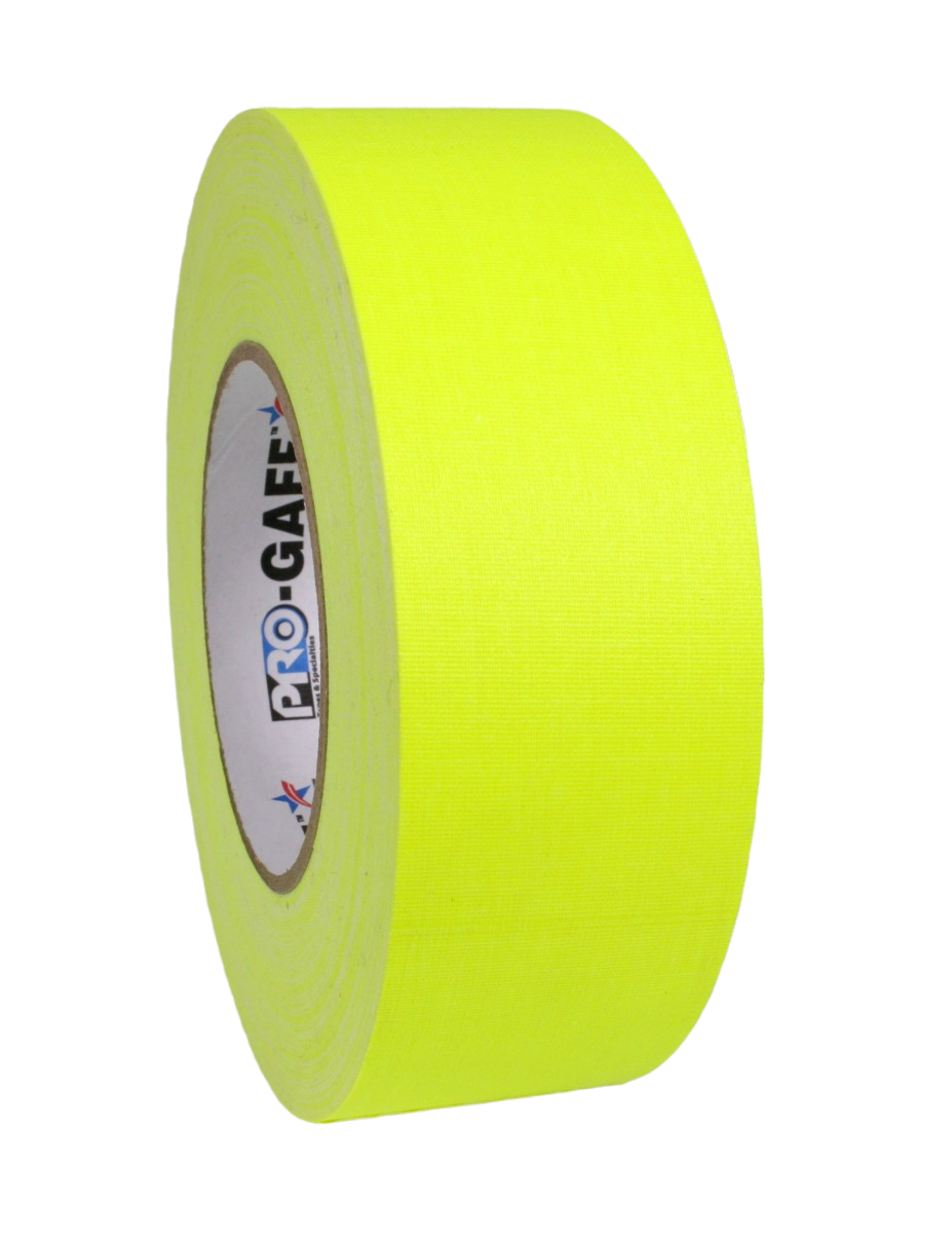 Pro Gaff 2", fluro yellow, 45m roll