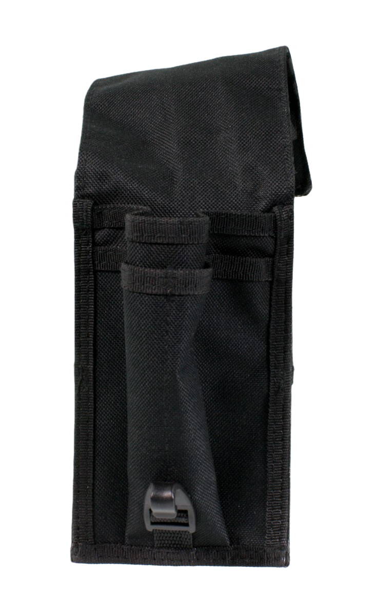 Front, with top open, showing the inside