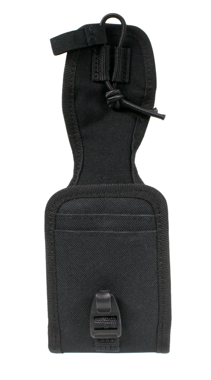 Front, with top open, showing the inside