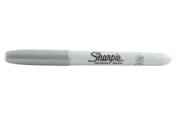 Sharpie Fine Point Silver, lid on