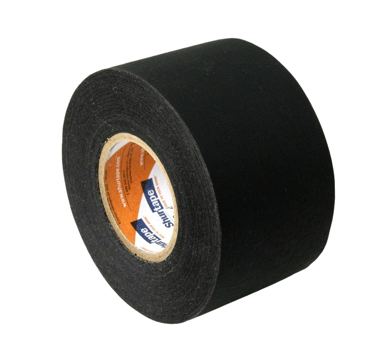 Shurtape CP-743 Matte Photo Tape, 2", small core roll, side view.