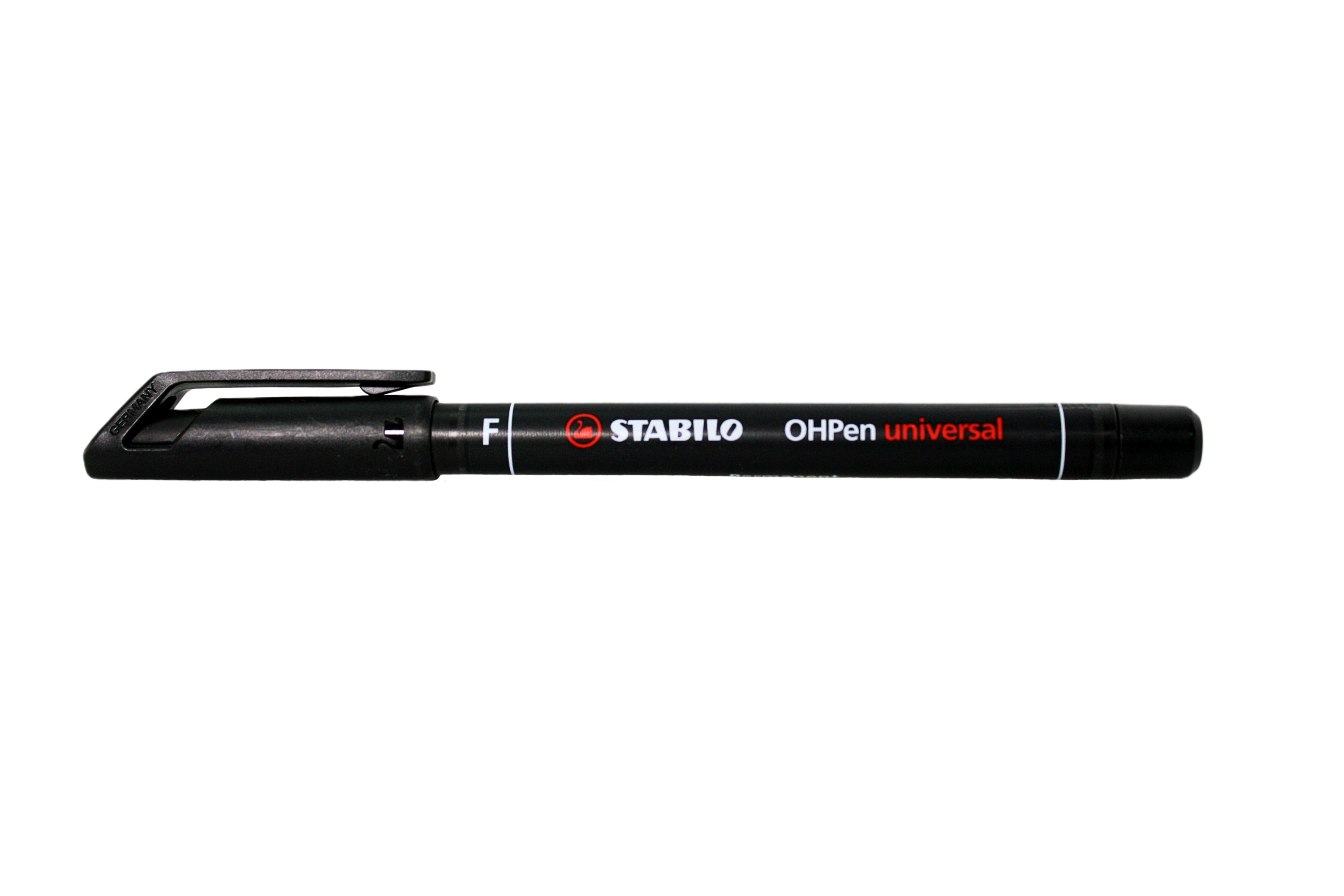 Stabilo OHPen, Fine Tip, Black, lid on