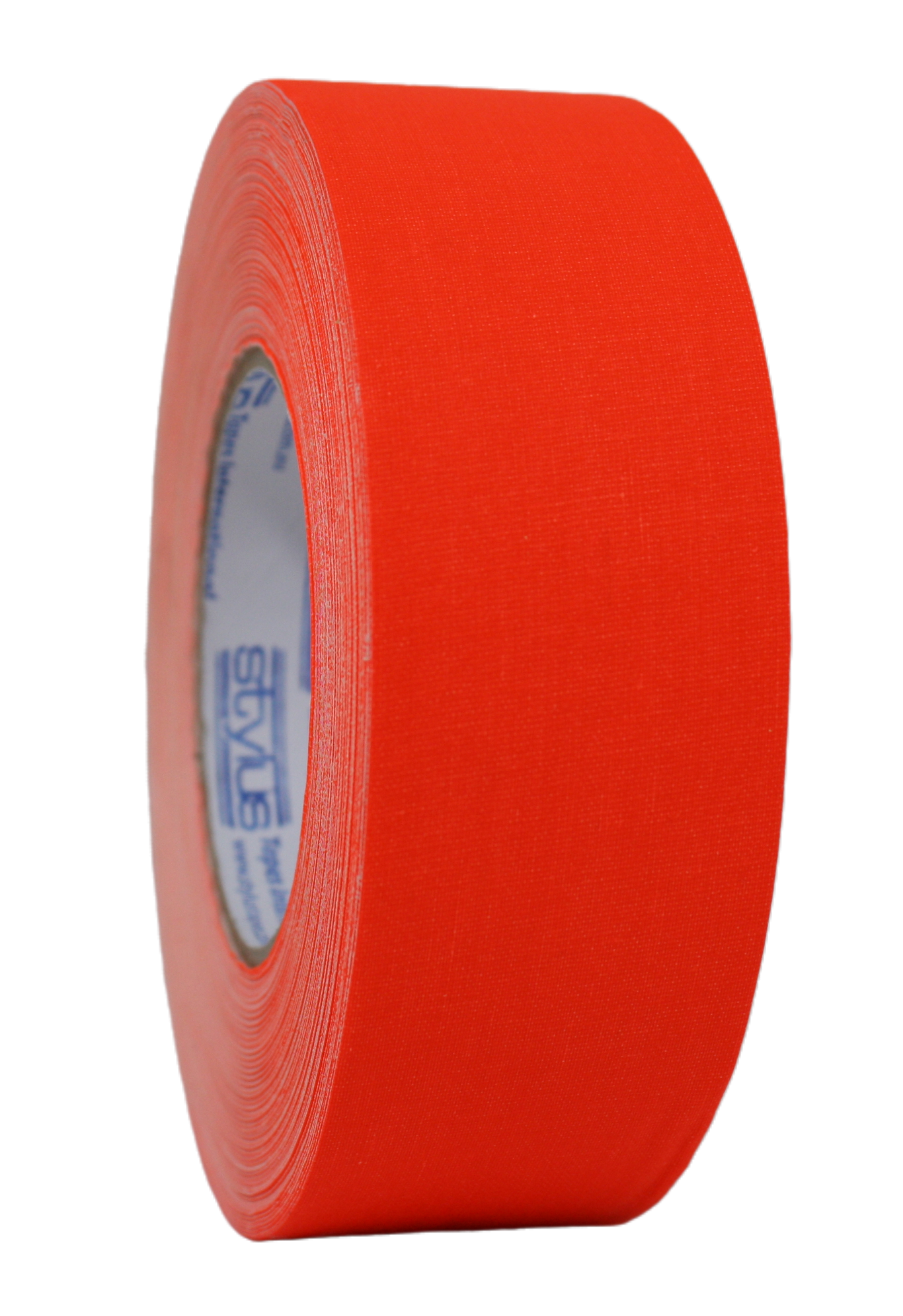 Styluss Fluorescent Gaffer Tape, 2" Orange, side view
