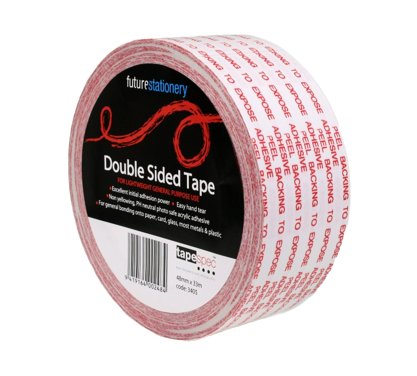 TapeSpec General Purpose Double Sided tape, 48mm roll, side view