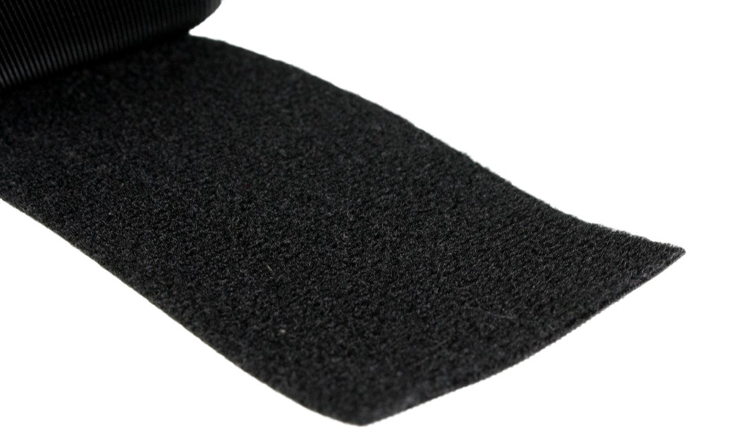 A close up of the loop side of the tape