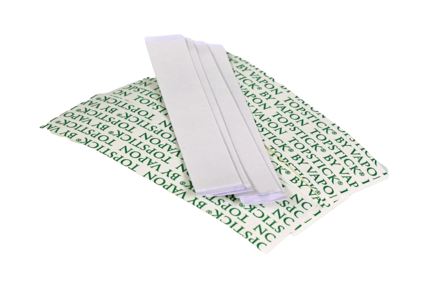 1" and 1/2" strips, loose, showing both sides