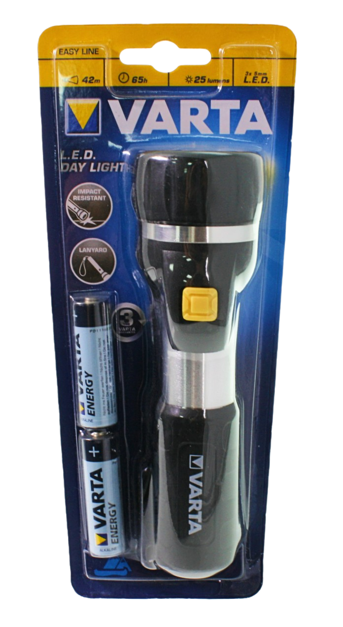 Torch and batteries in packet