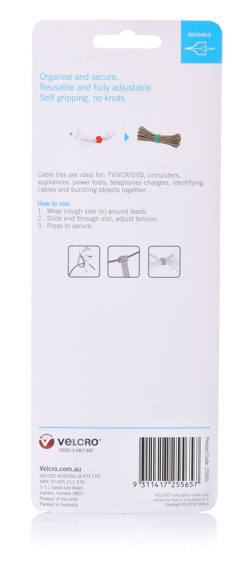 Velcro One-Wrap Reusable Ties